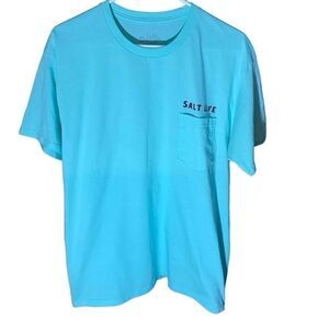 Salt Life size Large short sleeve t-shirt green preshrunk cotton New live salty